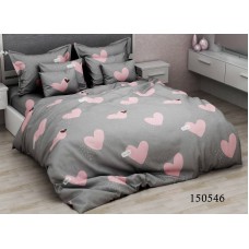 Комплект постельного белья "Сердечки Love" семейный 150546-050