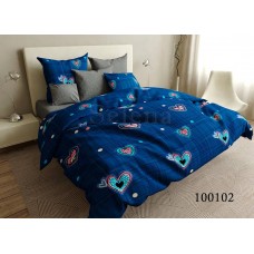 Комплект постельного белья "Сердечный узор" полуторный 100102-010