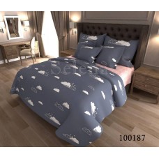 Комплект постельного белья "Тучки" полуторный 100187-010