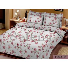 Комплект постельного белья "Сакура бежевая" евростандартный 100210-030