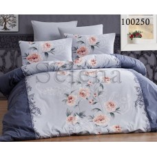 Комплект постельного белья "Пионы блу" полуторный 100250-010