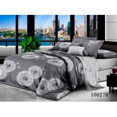 Комплект постельного белья "Одуванчик Серый" полуторный 100278-010