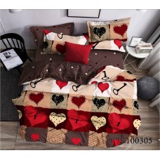 Комплект постельного белья "Любящее сердце" двуспальный 100305-020