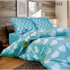 Комплект постельного белья "Романтик Бирюза" полуторный 100322-010