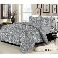 Комплект постільної білизни "Home Grey" двоспальний 100358-020