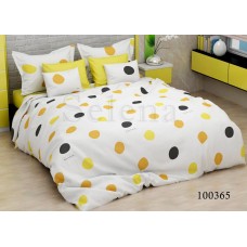 Комплект постельного белья "Горошек Желтый" евростандартный 100365-030