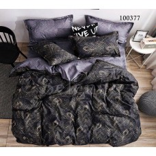 Комплект постельного белья "Перо Black" полуторный 100377-010