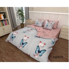 Комплект постельного белья "Бабочки 2" полуторный 100479-010
