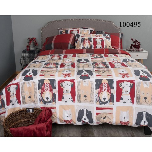 Комплект постельного белья "Doggy" двуспальный 100494-020