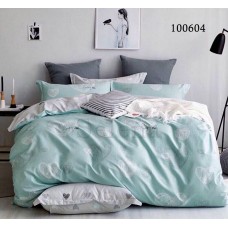 Комплект постельного белья "Рисованные сердечки" евростандарт 100604-030