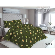 Комплект постельногобелья "Авокадо темный" семейный 100625-050