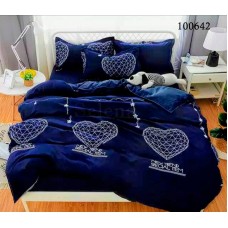 Комплект постельного белья "Неоновое сердце" двуспальный 100642-020