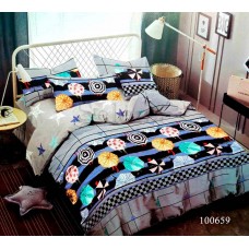 Комплект постельного белья "Зонтики" полуторный 100659-010