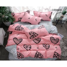 Комплект постельного белья "Сердечная мозаика" евростандарт 100669-030