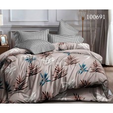 Комплект постельного белья "Листики кофейные" полуторный 100691-010