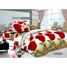 Комплект постельного белья "Роза леопардовая" евростандарт 100809-030