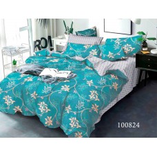 Комплект постельного белья "Лиана бирюза" полуторный 100824-010