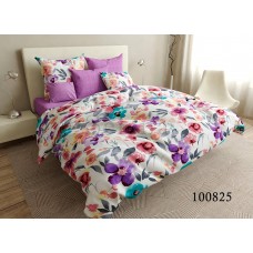 Комплект постельного белья "Радужные цветы" евростандарт 100825-030