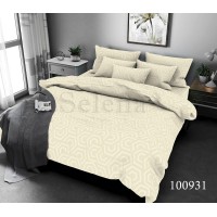 Комплект постельного белья "Абстракция ваниль" полуторный 100931-010