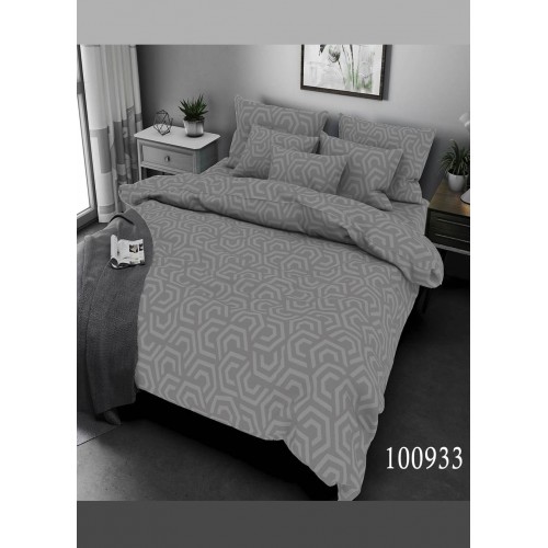Комплект постільної білизни "Абстракція сіра" полуторний 100933-010