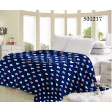 Плед Сердечки Цветные полуторный 500217