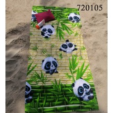 Полотенце пляжное вафельное "Пандочки" 720105