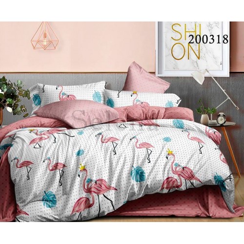 Комплект постельного белья "Королевский Фламинго " евростандартный 200318-030
