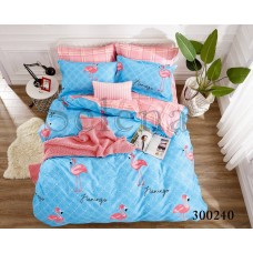 Комплект постільної білизни "Рожевий фламінго" сімейний 300240-050