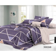 Комплект постільної білизни "Фіолетова геометрія" сімейний 300268-050