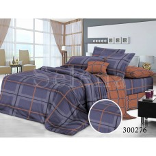 Комплект постільної білизни "Шотландка фіолетова" сімейний 300276-050