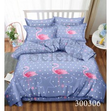 Комплект постільної білизни "Рожевий фламінго 2" сімейний 300306-050