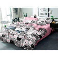 Комплект постільної білизни "Котячий хор" сімейний 300324-050