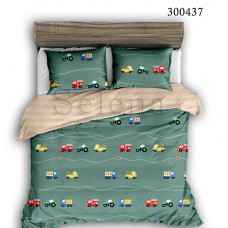 Комплект постільної білизни "Машинки кольорові" сімейний 300437-050