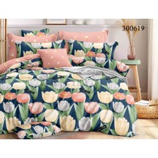 Комплект постільної білизни "Море тюльпанів" сімейний 300619-050