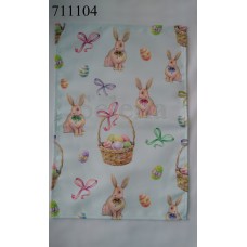 Салфетка пасхальная Selena  Пасхальные зайчики 711104-135 30х50 см
